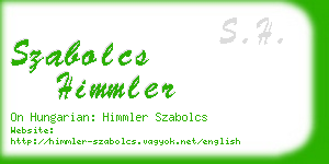 szabolcs himmler business card